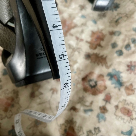 Gucci Old Libeccio Anthracite Platform Heels - Picture 9 of 9